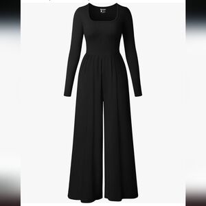 Elegant Black OQQ Women's Jumpsuit